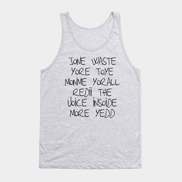 Jone Waste Yore Toye Yeww Blink Funny Miss You Parody Short-Sleeve Unisex T-Shirt Tank Top by Jet Set Mama Tee